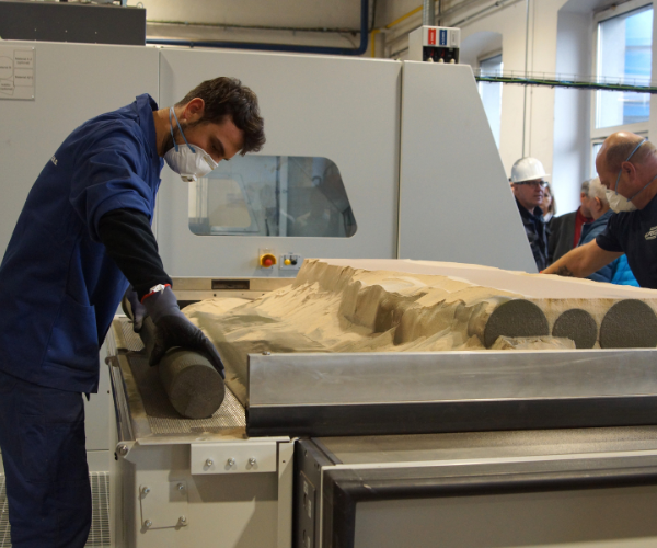 3D tiskárna pískových jader